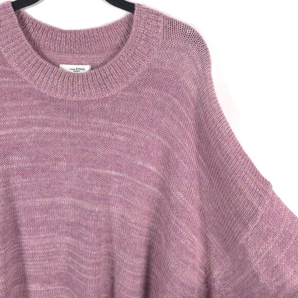 ISABEL MARANT Size 38 S/M Gatliny ALPACA WOOL LINEN Sweater Pink Mauve Pullover - Picture 9 of 16